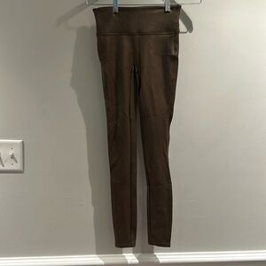 SPANX faux leather brown leggings